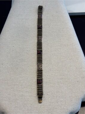 Sorrelli Brass and Pink Stone Women's Bracelet